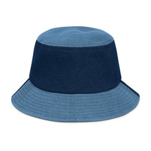 Load image into Gallery viewer, Curious Denim Bucket Hat - Happiness Looks Beautiful