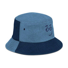 Load image into Gallery viewer, Curious Denim Bucket Hat - Happiness Looks Beautiful