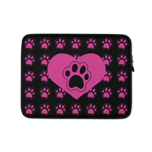 Paw Love Laptop Sleeve - Happiness Looks Beautiful