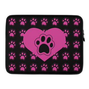 Paw Love Laptop Sleeve - Happiness Looks Beautiful