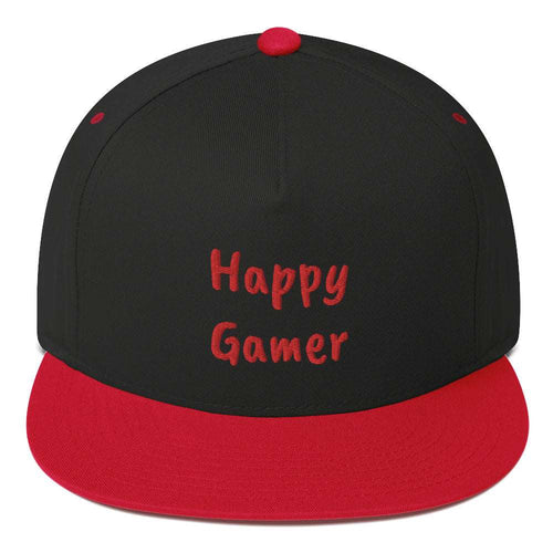 Happy Gamer Flat Bill Cap - Happiness Looks Beautiful