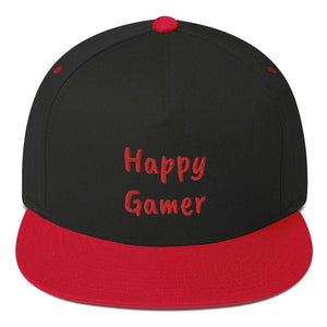 Happy Gamer Flat Bill Cap - Happiness Looks Beautiful