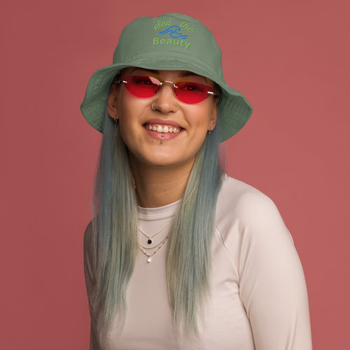 Sea the Beauty Organic Bucket Hat - Happiness Looks Beautiful