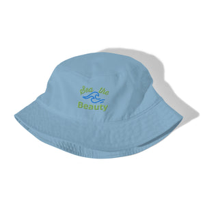 Sea the Beauty Organic Bucket Hat - Happiness Looks Beautiful