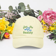 Load image into Gallery viewer, Sea the Beauty Pastel Baseball Hat - Happiness Looks Beautiful