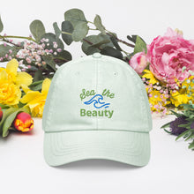 Load image into Gallery viewer, Sea the Beauty Pastel Baseball Hat - Happiness Looks Beautiful