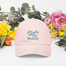 Load image into Gallery viewer, Sea the Beauty Pastel Baseball Hat - Happiness Looks Beautiful