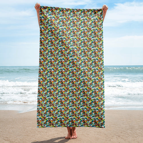 Tropical Fruit Beach Towel - Happiness Looks Beautiful