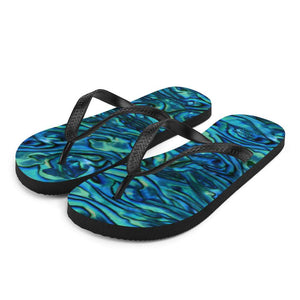 Abalone Flip-Flops - Happiness Looks Beautiful