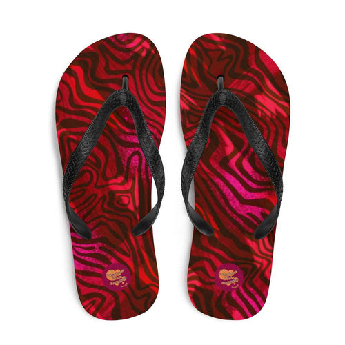 Be Happy Wine Flip-Flops - Happiness Looks Beautiful