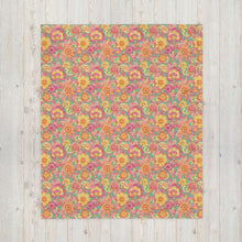 Load image into Gallery viewer, Frolicking Floral Throw Blanket - Happiness Looks Beautiful