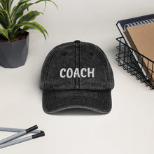 Load image into Gallery viewer, Vintage Cotton Coach Twill Cap - Happiness Looks Beautiful