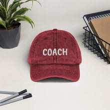 Load image into Gallery viewer, Vintage Cotton Coach Twill Cap - Happiness Looks Beautiful