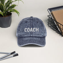 Load image into Gallery viewer, Vintage Cotton Coach Twill Cap - Happiness Looks Beautiful